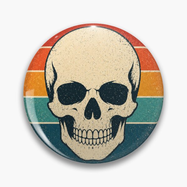 Item preview, Skull Retro Badge – Vintage Style Graphic designed and sold by Mac Sketches.