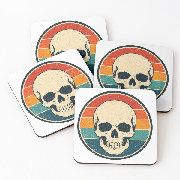 Item preview, Skull Retro Badge – Vintage Style Graphic designed and sold by Mac Sketches.