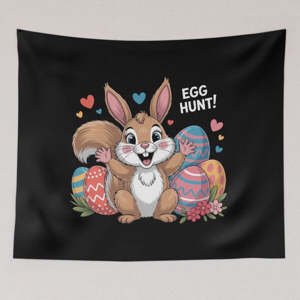 Item preview, Cute Squirrel Easter Egg Hunt Crew Animal Spring designed and sold by TrinaEspinoza.