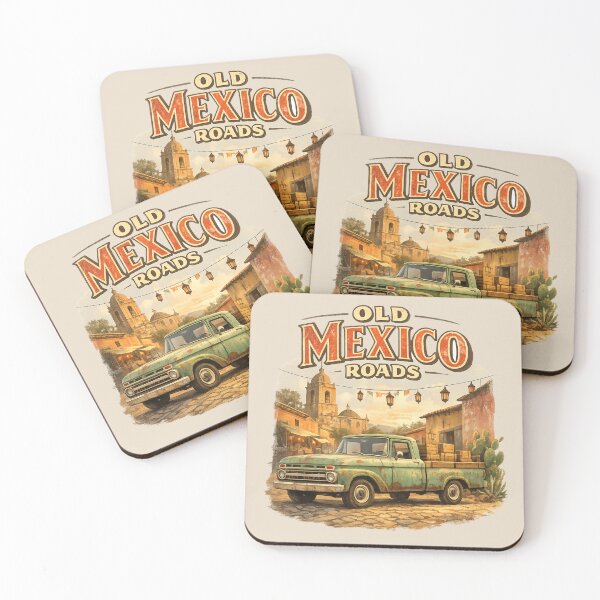 Item preview, Old Mexico Roads Vintage Truck Poster designed and sold by Retro Arabica.