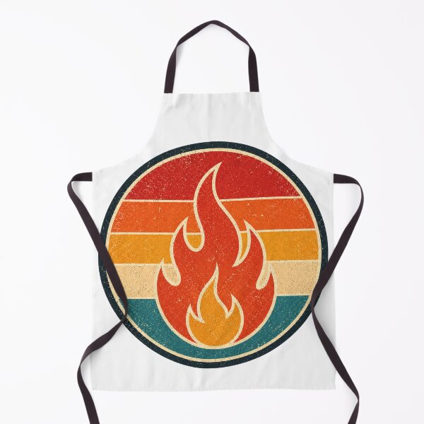 Item preview, Flame Retro Badge – Vintage Style Graphic designed and sold by Mac Sketches.