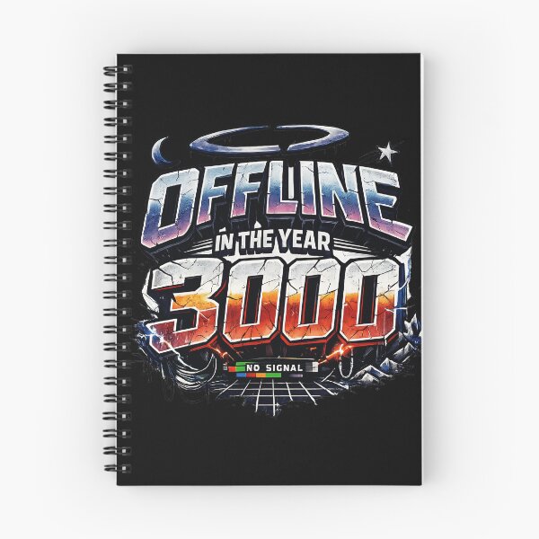 Item preview, Offline in the Year 3000 – Futuristic Cyberpunk Retro T-Shirt Design designed and sold by XxZainStylexX.