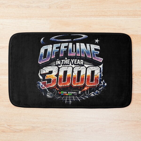 Item preview, Offline in the Year 3000 – Futuristic Cyberpunk Retro T-Shirt Design designed and sold by XxZainStylexX.