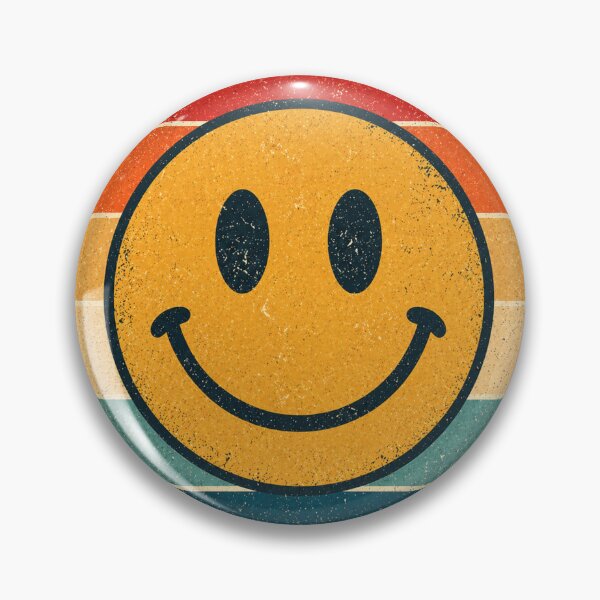 Item preview, Smiley Retro Badge – Vintage Style Graphic designed and sold by Mac Sketches.
