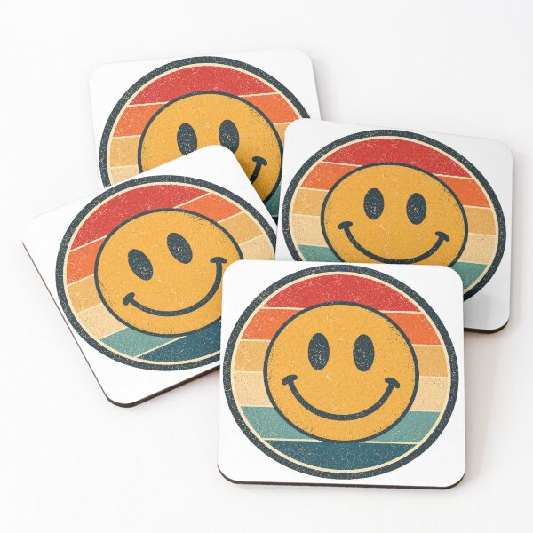 Item preview, Smiley Retro Badge – Vintage Style Graphic designed and sold by Mac Sketches.