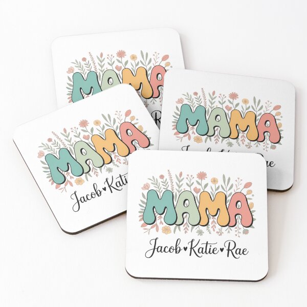 Item preview, Mama With Kids Names, Personalized Mama Pressed Wildflowers Custom Mother's Day designed and sold by TrinaEspinoza.