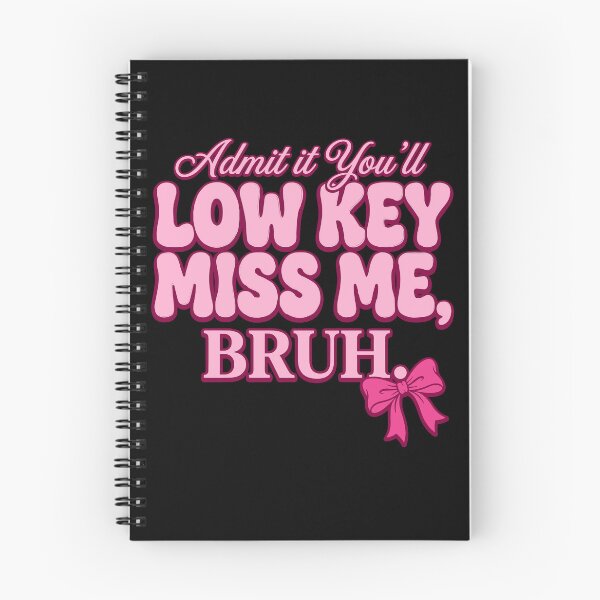 Item preview, Funny Low Key Miss Me Bruh Farewell Gift designed and sold by KroghDs.