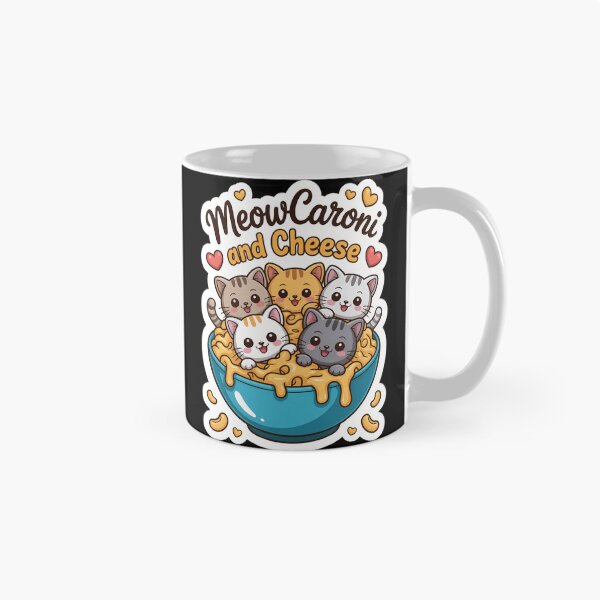 Item preview, Meowcaroni and Cheese Cat Lover Mac N Cheese Kawaii designed and sold by TrinaEspinoza.