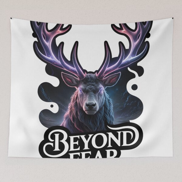 Item preview, Beyond Fear Celestial Stag Fantasy Sticker designed and sold by SurajDesigns.