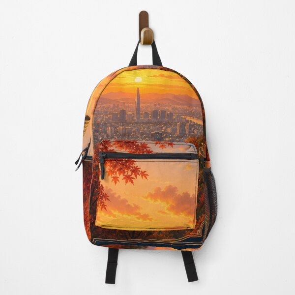 Item preview, Seoul Tower Korea Night Skyline Art Print designed and sold by ImagineDepart.