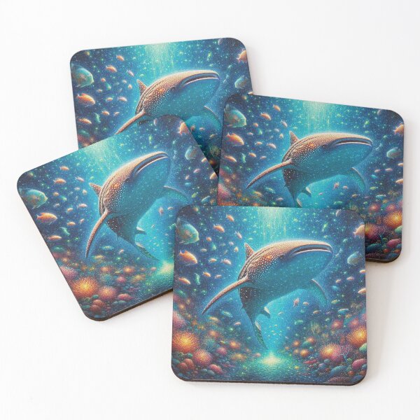 Item preview, Whale Shark Art – Cute Aesthetic Ocean Design | Marine Life Sea Animal Gift designed and sold by Illuministique.