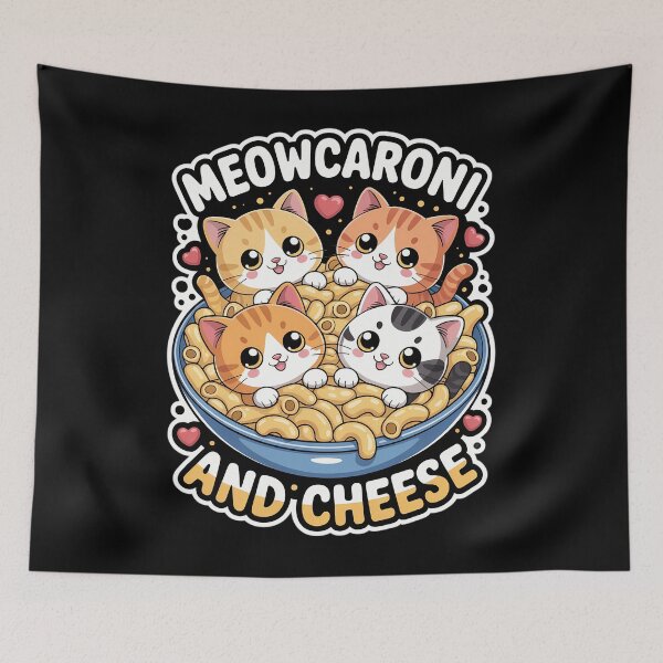 Item preview, Meowcaroni and Cheese Cute Mac N' Cheese Cat Lover designed and sold by TrinaEspinoza.