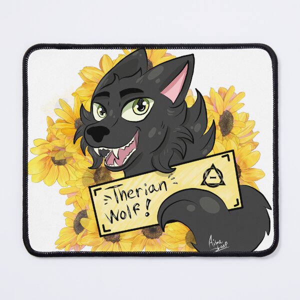 Item preview, therian black wolf designed and sold by aisuloup.
