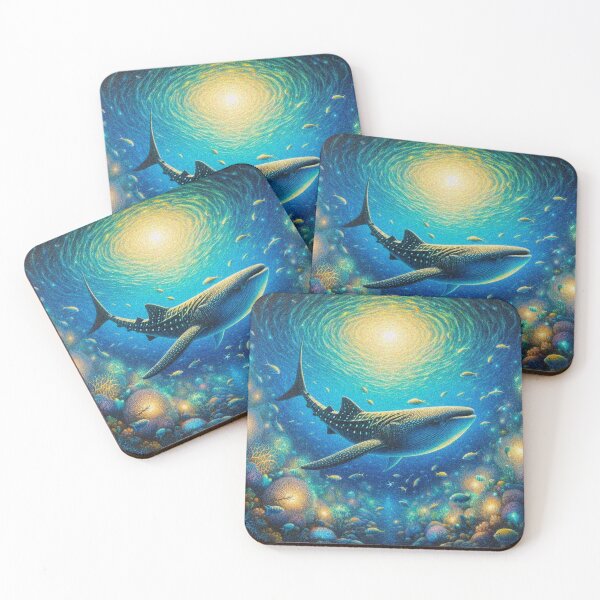 Item preview, Whale Shark Art – Cute Aesthetic Ocean Design | Marine Life Sea Animal Gift designed and sold by Illuministique.