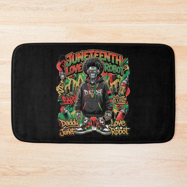 Item preview, Daddy Juneteenth Love Robot Urban Graffiti Streetwear Design for Black Culture and Freedom Pride designed and sold by Im-Ara.