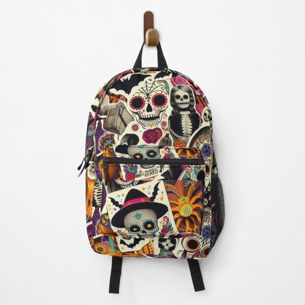 Item preview, Mystic Skulls and Bats in Witchy Night Collage designed and sold by BriSher.