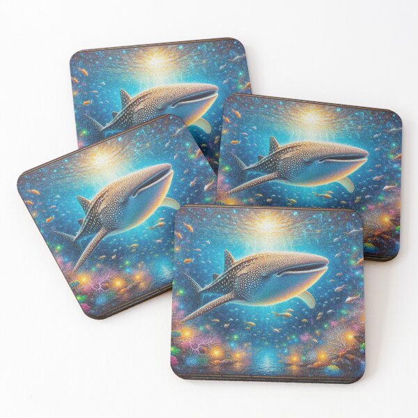 Item preview, Whale Shark Art – Cute Aesthetic Ocean Design | Marine Life Sea Animal Gift designed and sold by Illuministique.