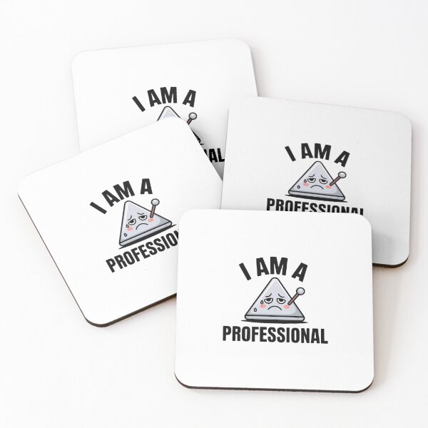 Item preview, Funny I Am A Professional Triangle Player Sticker designed and sold by Mr-wow.