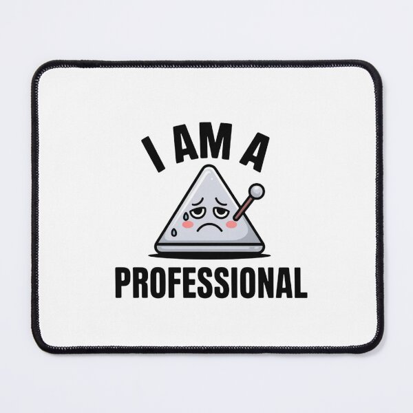 Item preview, Funny I Am A Professional Triangle Player Sticker designed and sold by Mr-wow.