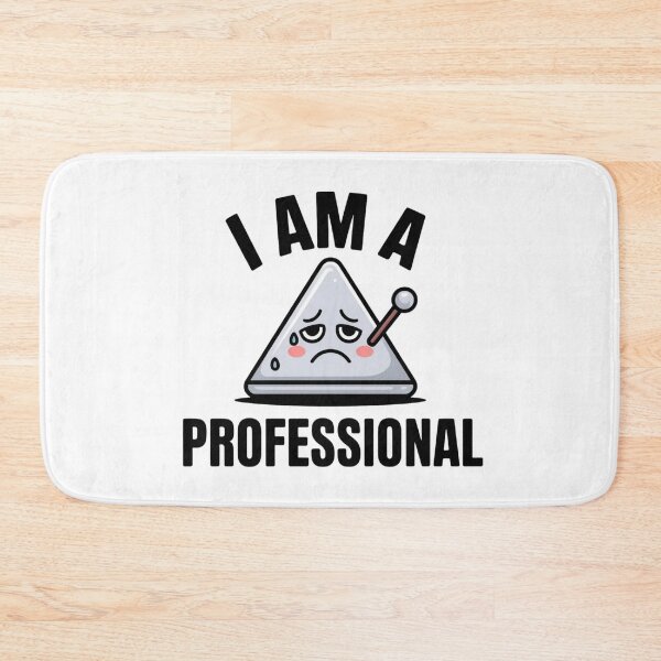 Item preview, Funny I Am A Professional Triangle Player Sticker designed and sold by Mr-wow.