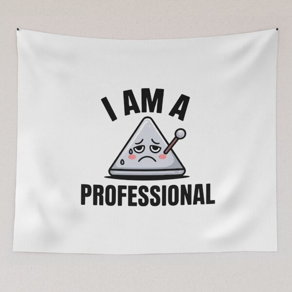 Item preview, Funny I Am A Professional Triangle Player Sticker designed and sold by Mr-wow.