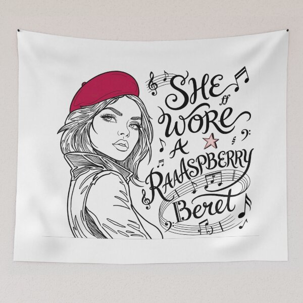 Item preview, Raspberry Beret Musical Lyric Girl Illustration designed and sold by KabronX.