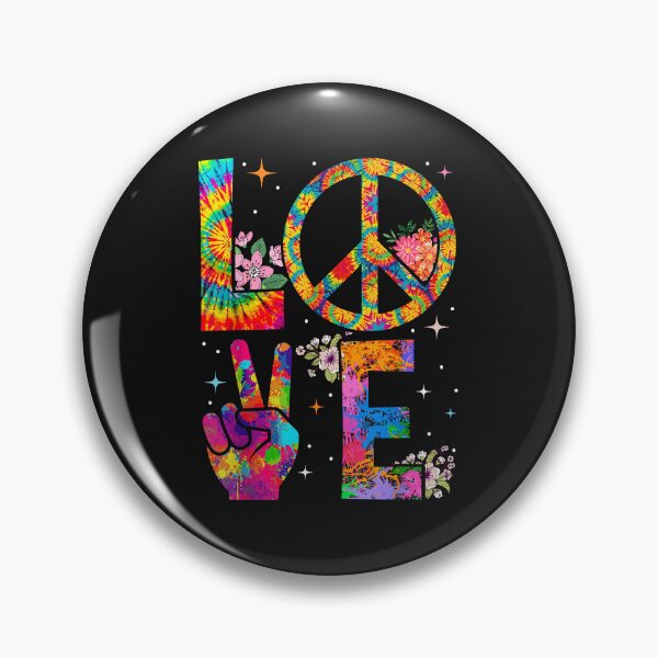 Item preview, Peace Sign Love 60S 70S Tie Dye Hippie Costume T Shirt designed and sold by mytvtoday2020.