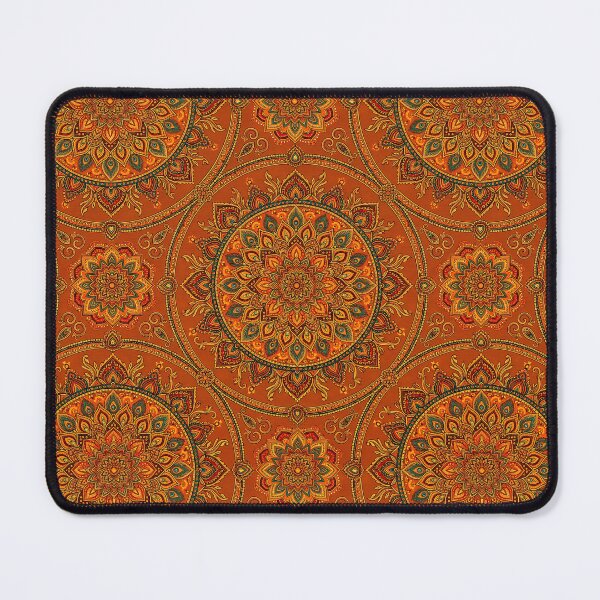 Item preview, Intricate Orange Mandala Zen Meditation Spiritual Art designed and sold by SplashTastic.