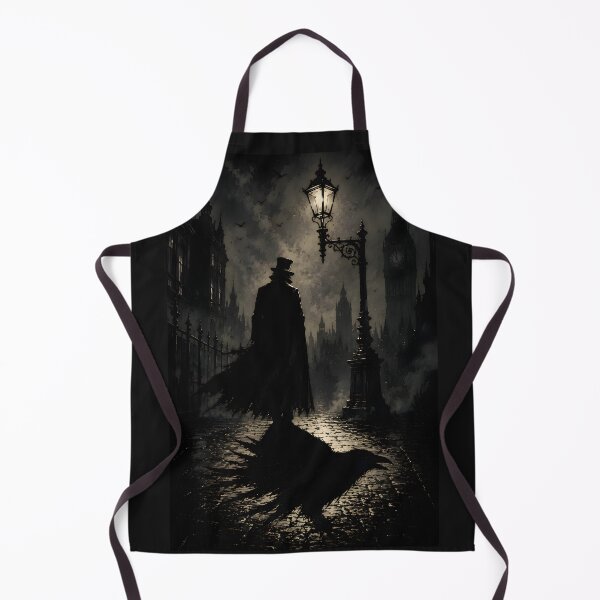 Item preview, The Cloaked Figure | Victorian London Noir Raven Shadow Gothic Art designed and sold by Studio77-Gothic.