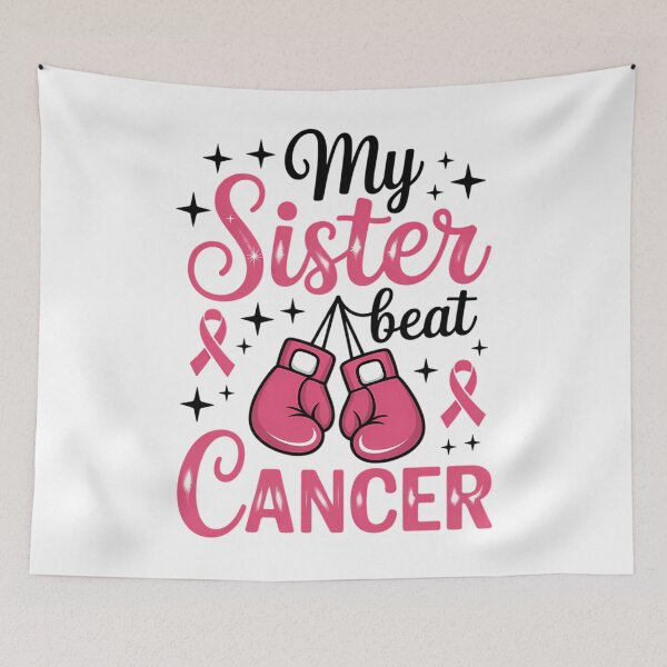 Item preview, My Sister Beat Cancer Pink Boxing Gloves Cancer Survivor designed and sold by TrinaEspinoza.