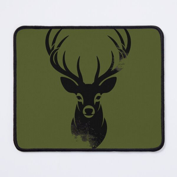 Item preview, Majestic Deer Head Silhouette | Rustic Stag Antler Minimalist Design designed and sold by Negisandeep studio.
