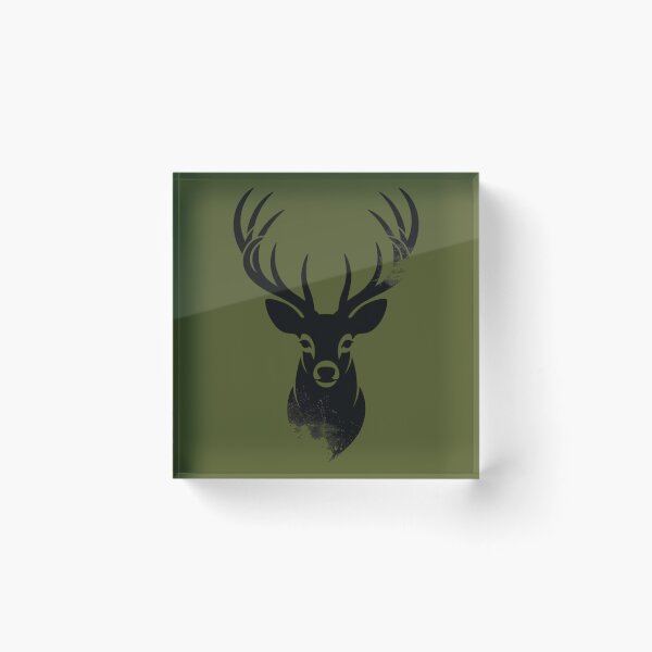 Item preview, Majestic Deer Head Silhouette | Rustic Stag Antler Minimalist Design designed and sold by Negisandeep studio.