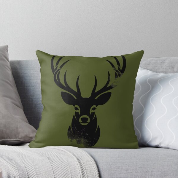 Item preview, Majestic Deer Head Silhouette | Rustic Stag Antler Minimalist Design designed and sold by Negisandeep studio.