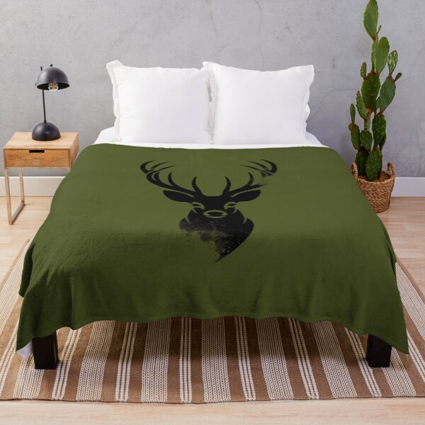 Item preview, Majestic Deer Head Silhouette | Rustic Stag Antler Minimalist Design designed and sold by Negisandeep studio.