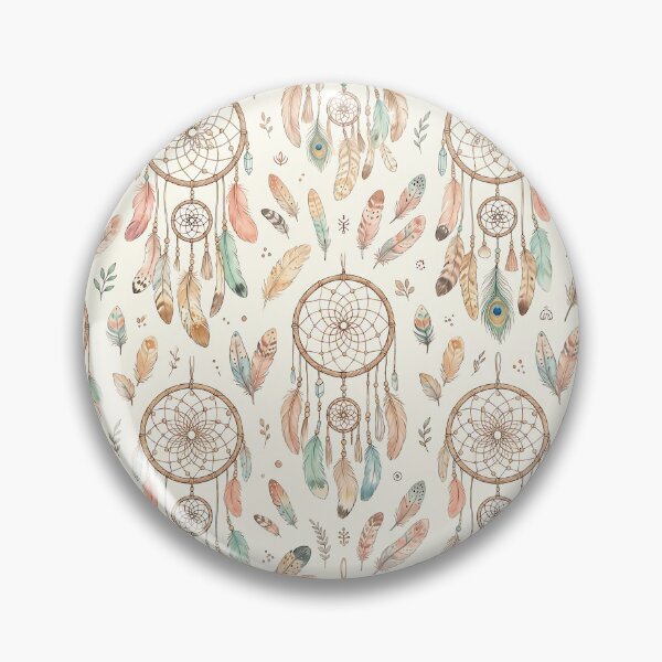 Item preview, Boho Dreamcatcher Pattern Feather Art Native Style designed and sold by SplashTastic.