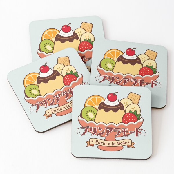 Item preview, Kawaii Purin A La Mode Retro Japanese Dessert designed and sold by AbsoluteMotif.