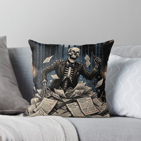Item preview, Grading Papers Raises The Dead Funny Skeleton Teacher designed and sold by printedartgoods.