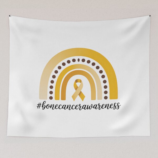 Item preview, Bone Cancer Awareness Yellow Ribbon designed and sold by sailorjessiArt.