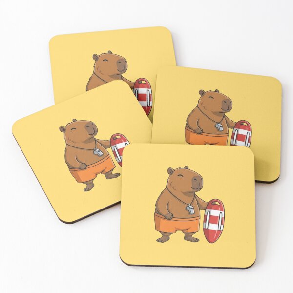 Item preview, Summer Capybara Lifeguard designed and sold by Ivy-Triggs.