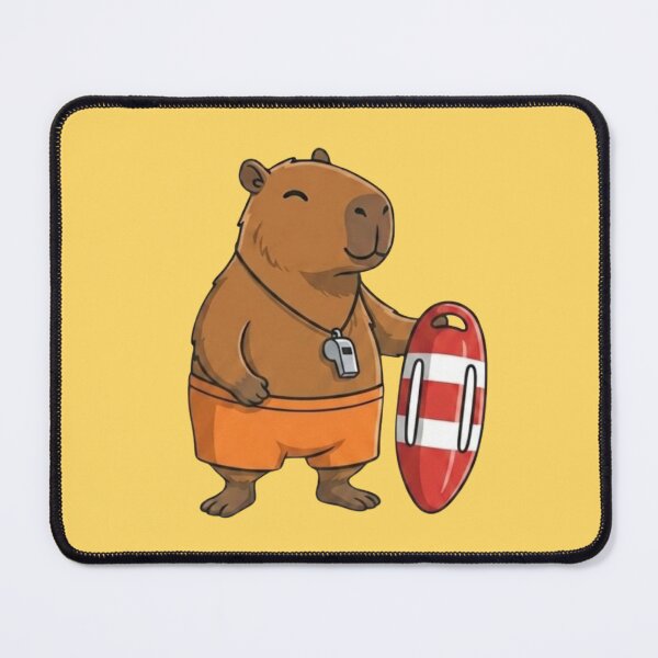 Item preview, Summer Capybara Lifeguard designed and sold by Ivy-Triggs.