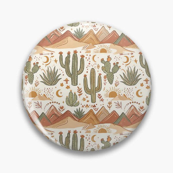 Item preview, Desert Cactus Landscape Southwestern Art Boho Nature designed and sold by SplashTastic.