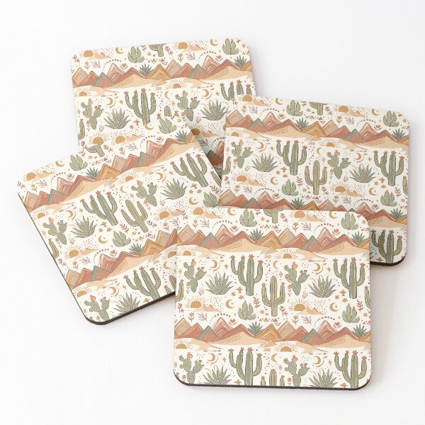 Item preview, Desert Cactus Landscape Southwestern Art Boho Nature designed and sold by SplashTastic.