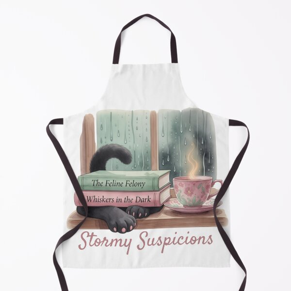 Item preview, Stormy Suspicions — Rainy Window Cat Cozy Mystery Reader Tee designed and sold by kosimazaki.
