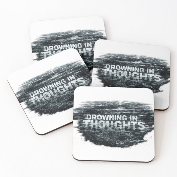 Item preview, DROWNING IN THOUGHTS – distorted psychological aesthetic design designed and sold by VertigoState.