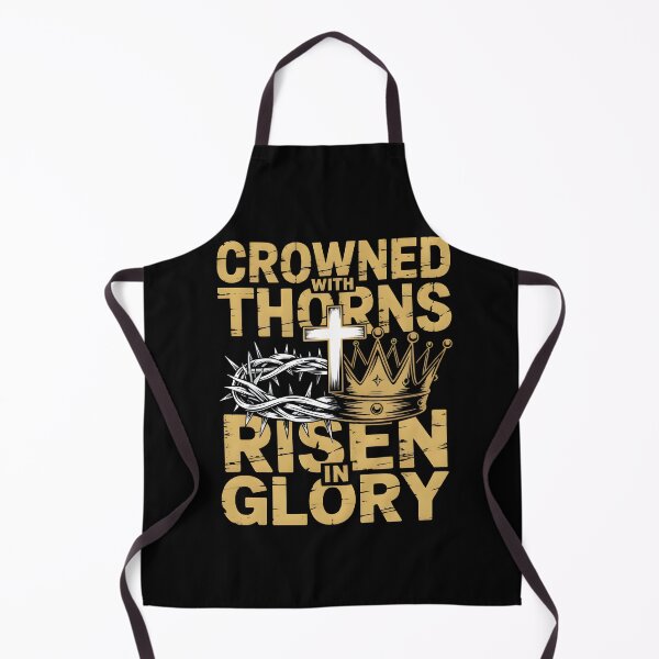 Item preview, Crowned With Thorns Risen In Glory - Faith Based Graphic Tee designed and sold by ForgedByFaith.