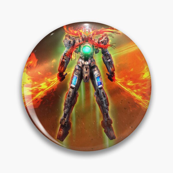 Item preview, GN-004 Gundam Nadleeh Gundam Exia artwork ink illustration full colour on fire designed and sold by sabartgunpla.