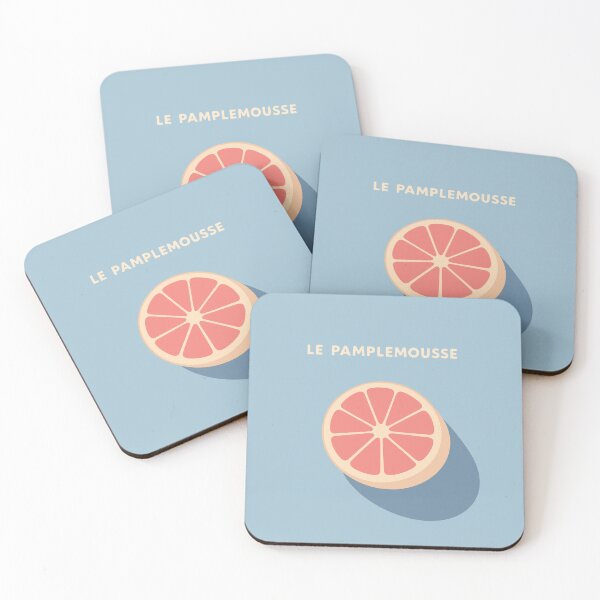 Item preview, Le Pamplemousse Retro Grapefruit Minimal Art designed and sold by AbsoluteMotif.