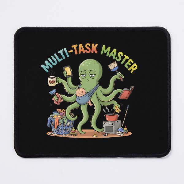 Item preview, Multi-Task Master Octopus Shirt – Funny Busy Mom Tee designed and sold by ZyxDes.