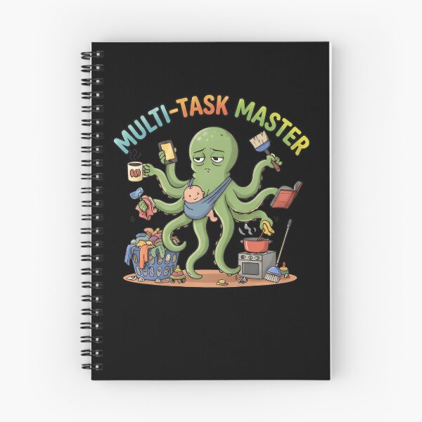 Item preview, Multi-Task Master Octopus Shirt – Funny Busy Mom Tee designed and sold by ZyxDes.
