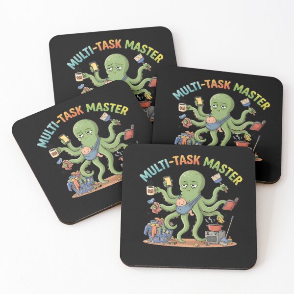 Item preview, Multi-Task Master Octopus Shirt – Funny Busy Mom Tee designed and sold by ZyxDes.